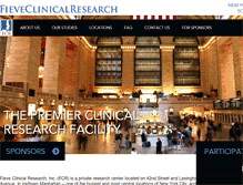Tablet Screenshot of fieveclinical.com
